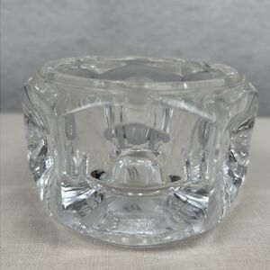 Elements Czech Lead Crystal Votive Mint With Sticker